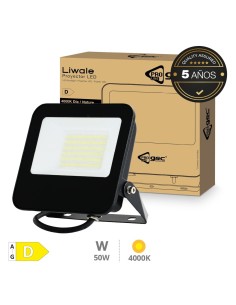 Proyector aluminio LED Serie Liwale 50W 4000K IP65 Negro - Pro Line 2