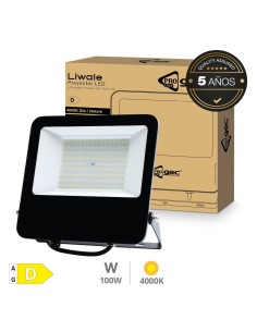 Proyector aluminio LED Serie Liwale 100W 4000K IP65 Negro - Pro Line 2