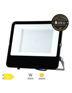 Proyector aluminio LED Serie Liwale 200W 4000K IP65 Negro - Pro Line