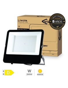 Proyector aluminio LED Serie Liwale 200W 4000K IP65 Negro - Pro Line 2