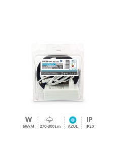 Kit 5M Tira de LED 6W/M IP20 Azul preparado 2