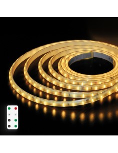 Kit 5M tira LED solar 0.2W/M 2700K