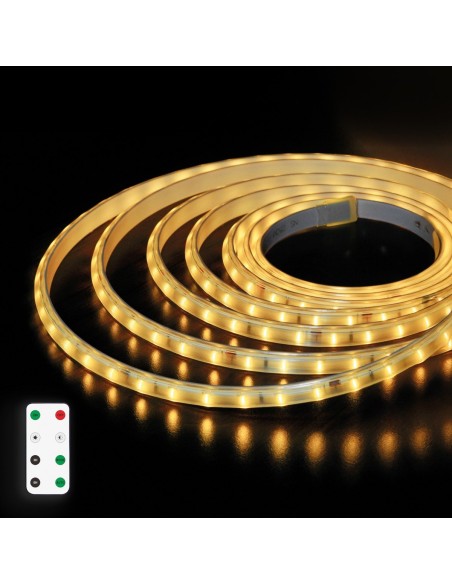 Kit 5M tira LED solar 0.2W/M 2700K
