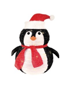 Pingüino plegable LED 600mm 8 funciones Luz cálida