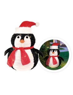 Pingüino plegable LED 600mm 8 funciones Luz cálida 2