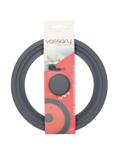 Tapa universal de silicona para ollas y sartenes 20 - 22 - 24 cm