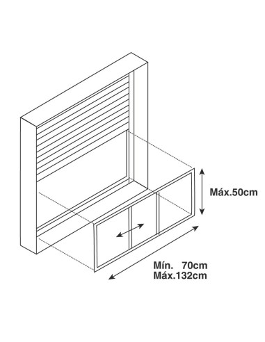 Mosquitera extensible para ventanas 50x70cm