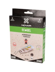 Pack 3 trampas ecogel hormigas 15gr 