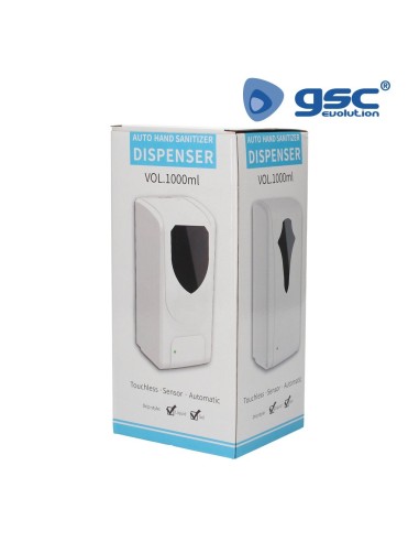 Dispensador gel hidroalcohólico automático 1L