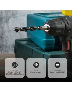 Set 4 brocas para mampostería 2