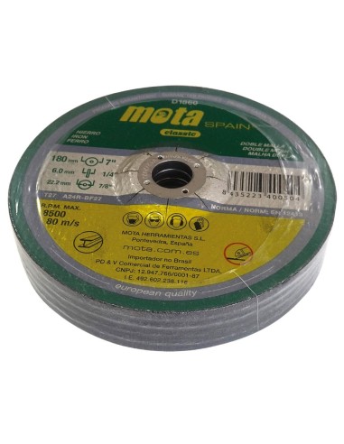 Pack 5 discos de desbaste 180x6x22.23mm