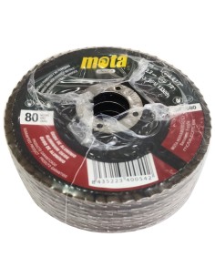 Pack 5 discos de lija 115mm grano de 80 2