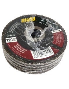 Pack 5 discos de lija 115mm grano de 120 2