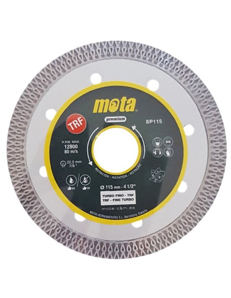 Disco de diamante corte en seco y húmedo 115mm