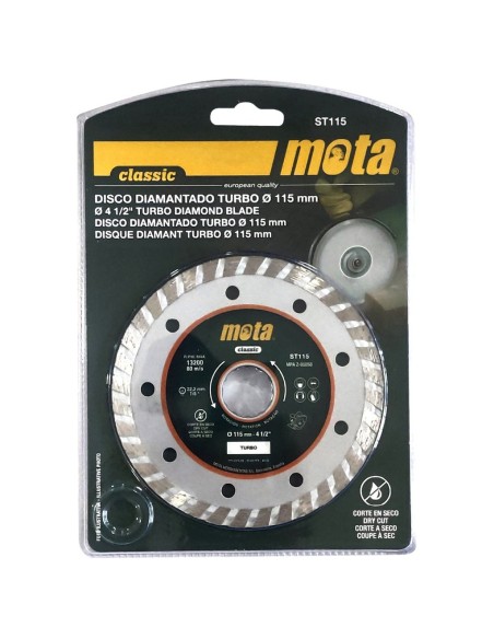 Disco de diamante corte en seco 115mm