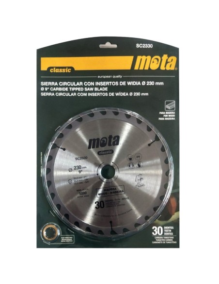 Sierra circular widia 230mm 30 dientes