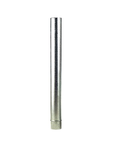 Wolfpack Tubo Estufa Acero Galvanizado Ø 130 mm, Ideal Estufas de Leña, Chimenea, Alta resistencia, Conducto Humos