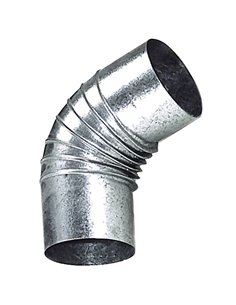Codo Estufa Galvanizado de  110 mm. 45°.