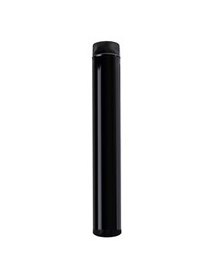 Wolfpack Tubo de Estufa Acero Vitrificado Negro Ø 100 mm. Ideal Estufas de Leña, Chimenea, Alta resistencia, Color Negro