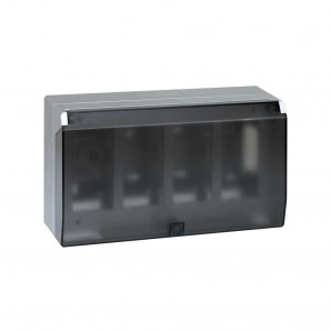 Caja tapa superfície 4 módulos aluminio SIMON 51040004-033