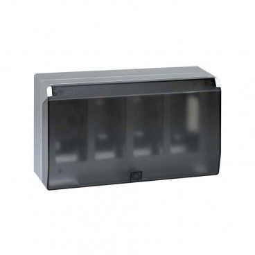 Caja tapa superfície 4 módulos aluminio SIMON 51040004-033