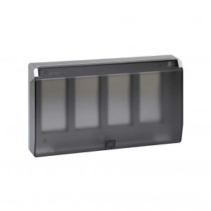Marco tapa empotrar 4 módulos aluminio SIMON 51040104-033
