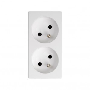 Base dupla francesa com corte branco SIMON 50000468-030