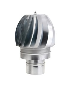 Wolfpack Sombrero Extractor Galvanizado para Estufa, Chimenea, Extracción de Humos, Para tubo Ø 100 mm.