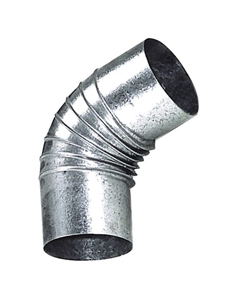 Codo Estufa Galvanizado de 150 mm. 90°.