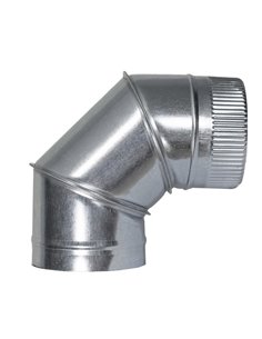 Codo Estufa Galvanizado de 250 mm. 90° (0,8 mm.)