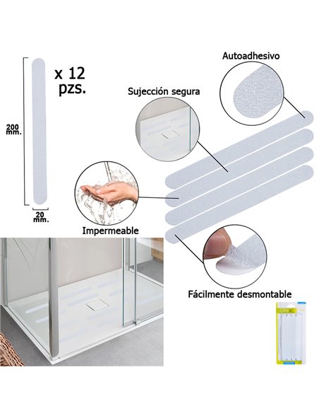 Tiras Antideslizante Adhesivas Para Baños / Duchas