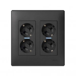 Kit eléctrico 2 módulos grafito SIMON 51000201-038