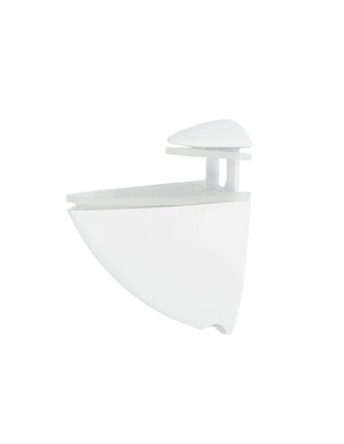 Soporte Pelicano Regulable Para Estante 1 / 20 mm. Blanco  (1 Pieza)