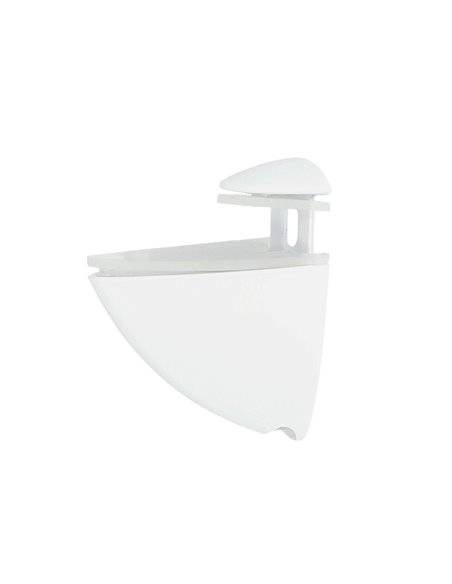 Soporte Pelicano Regulable Para Estante 1 / 20 mm. Blanco  (1 Pieza)