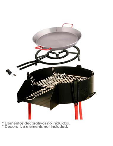 Barbacoa Rustica Multiusos Ø 60 cm. Valida Para Carbon, Leña y Paelleros.