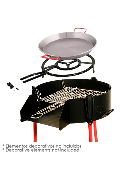Barbacoa Rustica Multiusos Ø 60 cm. Valida Para Carbon, Leña y Paelleros.