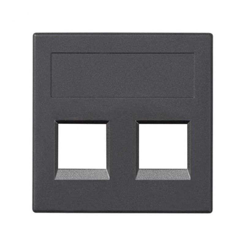 Placa vd plana sg infra+ 2 mod grafito SIMON 50015189-038