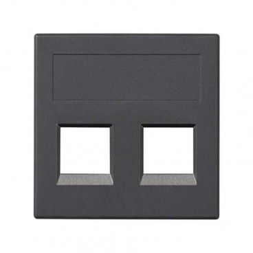 Placa plana de voz e dados sg 3m 2 módulo grafite SIMON 50011189-038