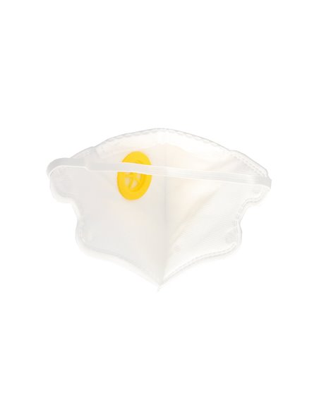Mascarilla Respiratoria FFP2 Con Valvula. Plegable (20 Unidades) Envasadas Individualmente