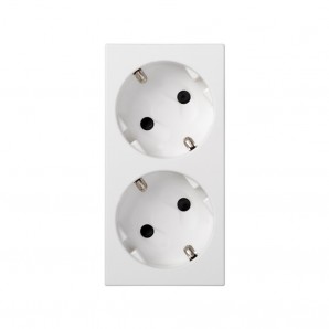 Base doble schuko por corte sin led bl SIMON 50000432-030