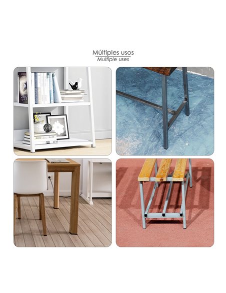 Contera Plástico Rectangular Interior. Color Negro 100x50 mm Bolsa 25 Unidades.