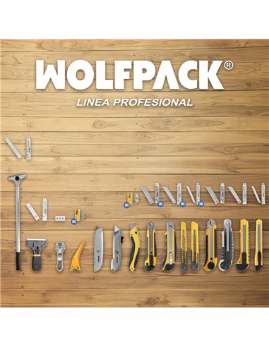 Cutter Con Hoja De 18 mm. Con 2 Hojas. Acero SK5. Agarre Engomado Bimaterial. Pulsador Seguridad Liberación hoja. Cuters Cutters