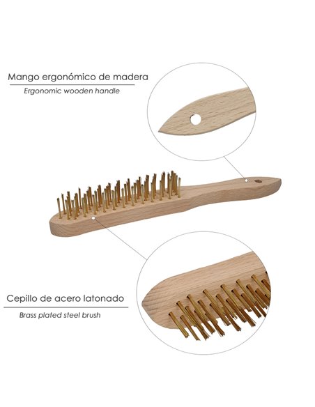 Cepillo Manual Latonado Soldador Standard
