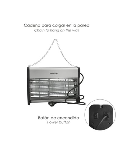 Exterminador De Insectos 20 W.