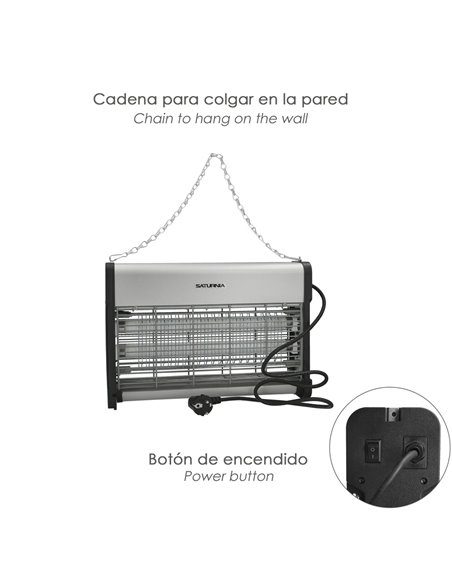 Exterminador De Insectos 20 W.