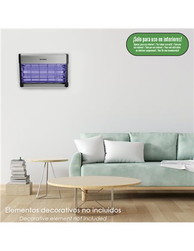 Exterminador De Insectos 20 W.