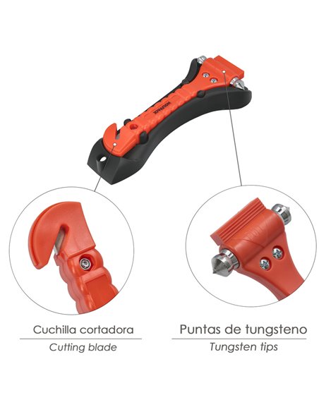 Martillo Rompecristales con Cuchilla