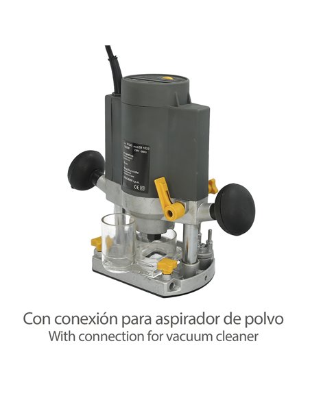 Fresadora Ø 8 mm. 1.020 W Velocidad Ajustable Con Maletin