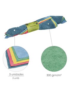 Paño Microfibra 35 x 40 cm / 300 Gramos (Pack 5 Piezas) 2