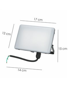 Foco Led Plano  30 Watt. 2700 Lumens. Luz blanca 4000ºK Protección IP65. Cuerpo Aluminio 2